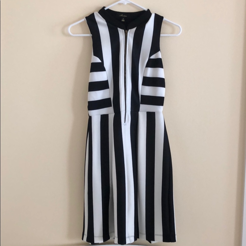 Black & White Striped Dress